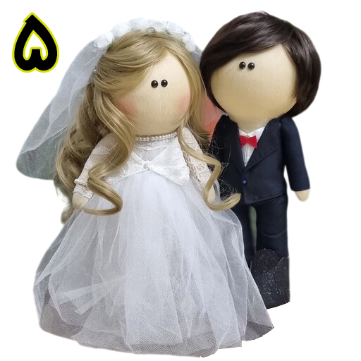 عروسک روسی دختر و پسر عروس و داماد 5 (1)